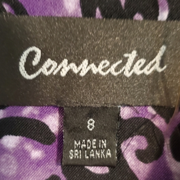 Beautiful Purple Abstract Dress - Picture 4 of 4